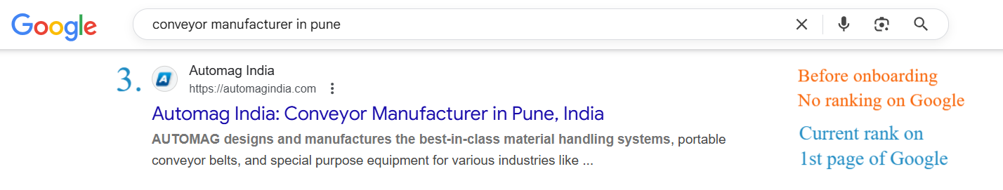 Google SERP results screenshot 2